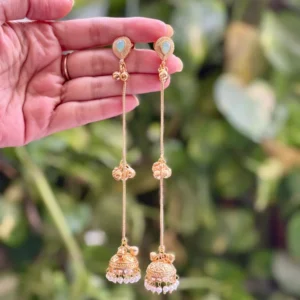 mint reha kashmiri earrings