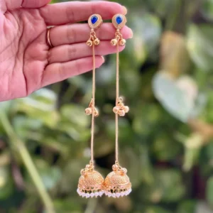 blue reha kashmiri earrings