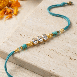 beloa royale turquoise rakhi