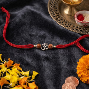 divine om rudraksha rakhi