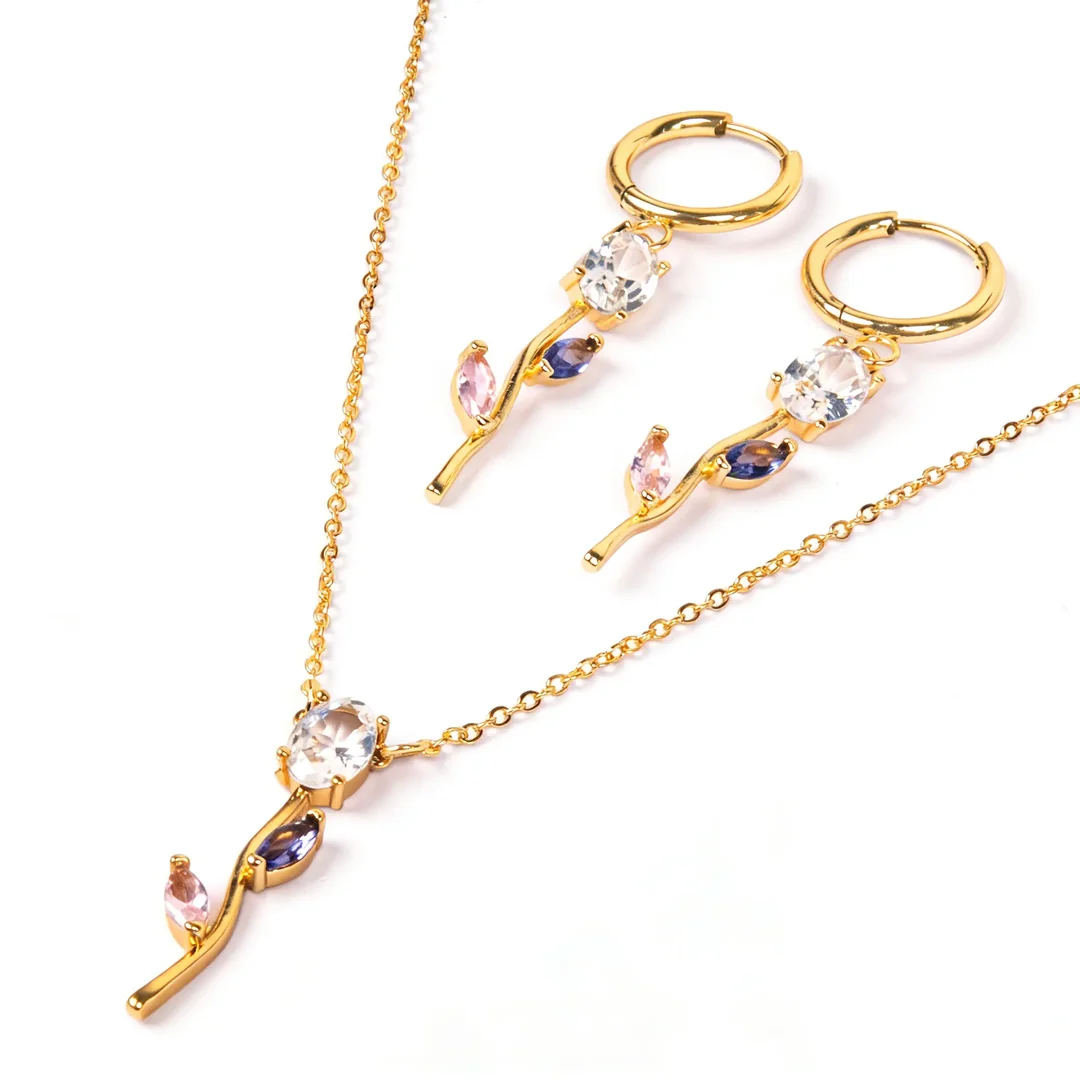velisse drop earrings necklace set multicolor salty 225652078 velisse drop earrings necklace set multicolor salty 225652078