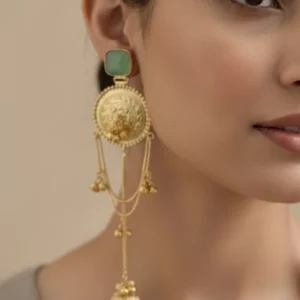 mint arzzo kashmiri earrings